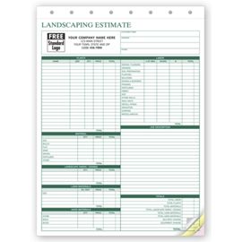 6571-Landscape Bid - Landscaping Estimate Form6571