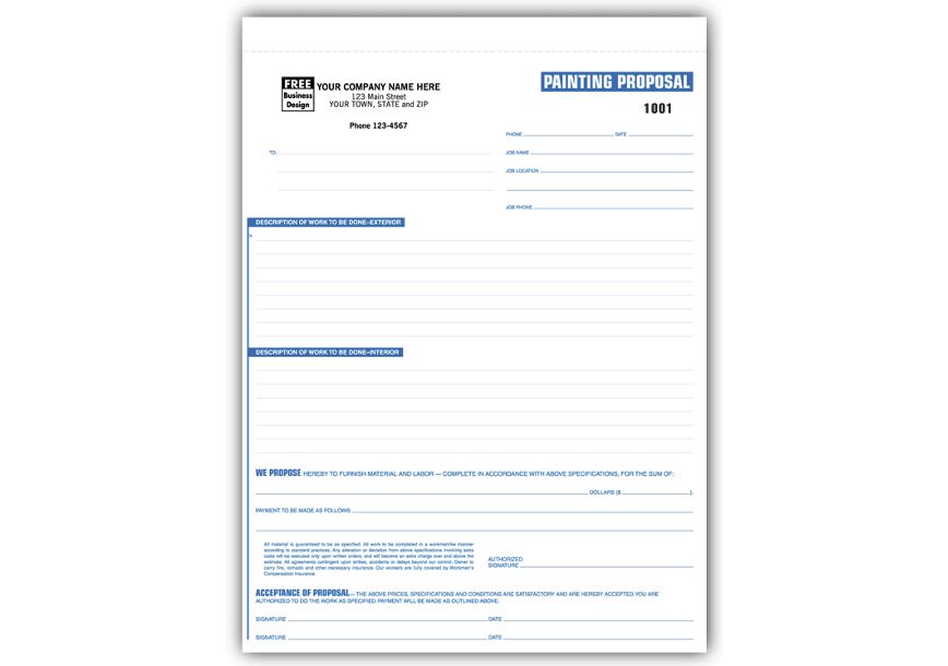 Business Forms Painting Proposals 6573 by Deluxe