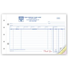 657-Auto Parts Sales Order - Small with Side-Stub657