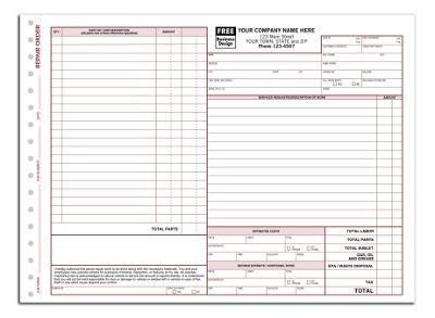 Business Forms - Repair Orders - 6583A by Deluxe