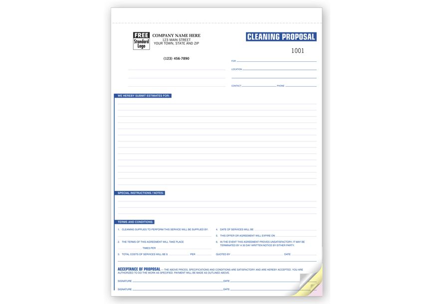Product image for Cleaning Service Proposals - Item# 6592