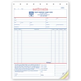660-Auto Repair Estimates - Large Carbonless660