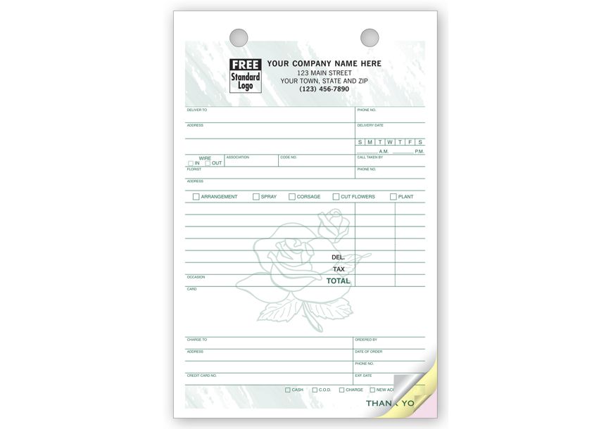 Product image for Register Forms -  Large Forms for Florists - Item# 672T