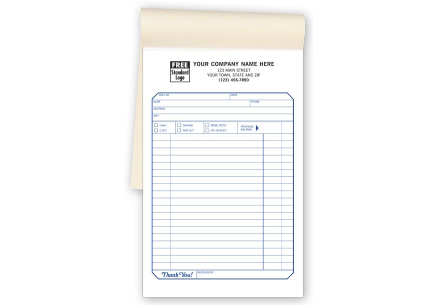 Product image for Sales Slips, Padded - Large - Item# 690