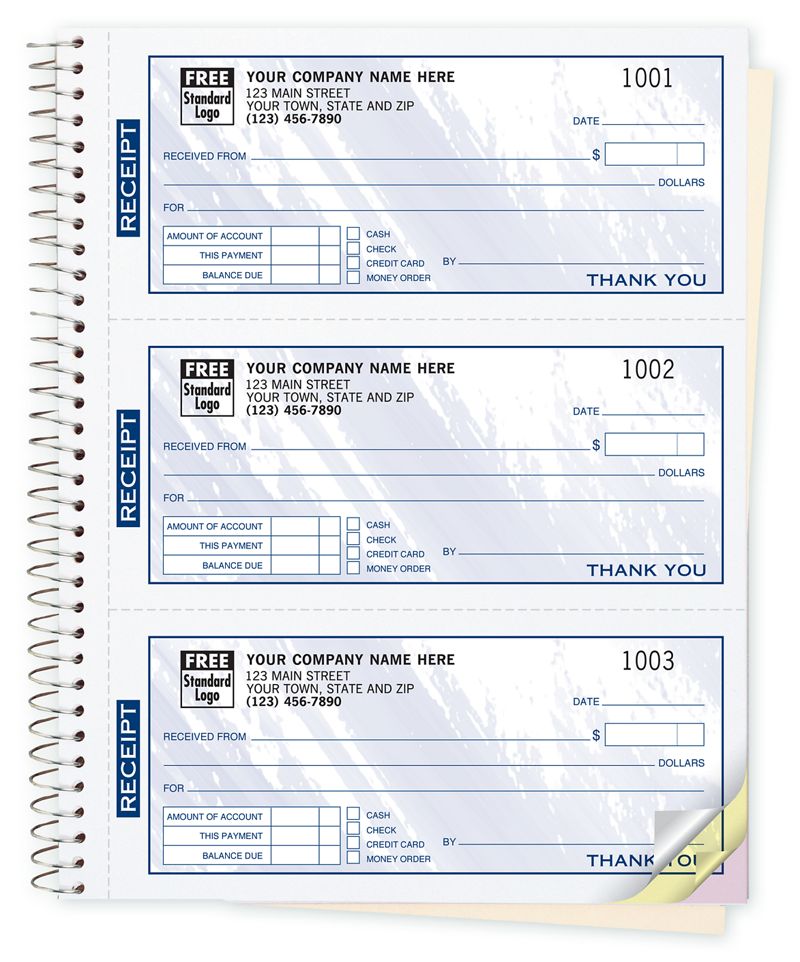 Cash Receipt Books Colors Design 3 To Page 693t Deluxe