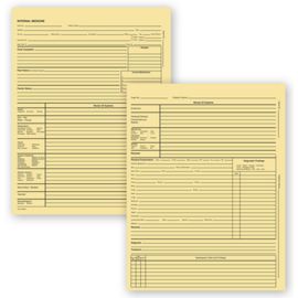 6961-Internal Medicine Exam Records, 2 Page, Letter, Buff6961
