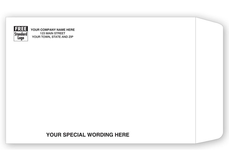 Product image for 9 X 6 Open End Mailing Envelope, White - Item# 69EW