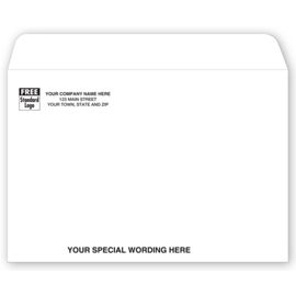 69SW-9 X 6 Open Top Mailing Envelope, White69SW
