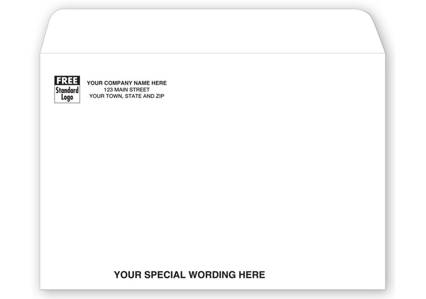Product image for 9 X 6 Open Top Mailing Envelope, White - Item# 69SW