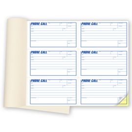 6-Phone Message Book with Carbons6