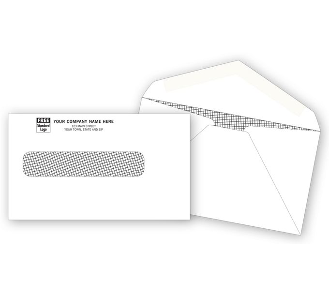 Business Envelopes - Custom Printed Single Window Envelope - 700 by ...