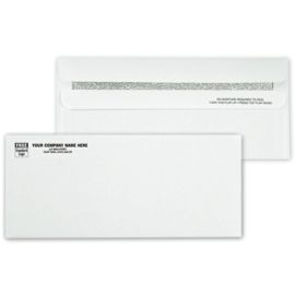 Business Envelopes - Custom Printed Double Window Envelope 6 3/16 x 3 3/4 -  91567 by Deluxe