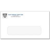 #6 3/4" Single Window Envelope, Gummed Seal