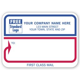 72-Padded Mailing Label, "First Class Mail"72