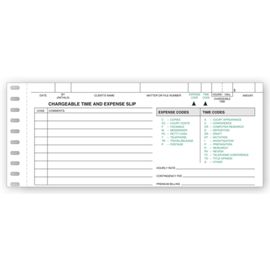 7302-Chargeable Time/Expense Slip7302