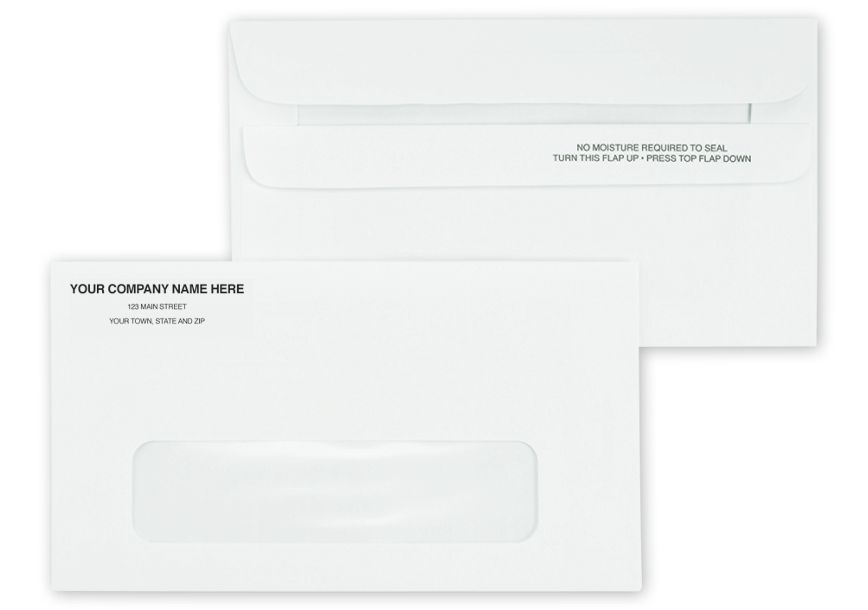 Product image for #6 Single Window Envelope, Self-Seal, 2 Flaps - Item# 731