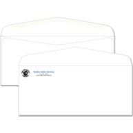 #10 Envelope, Imprinted, Gummed Seal, No Window, White