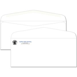740-#10 Envelope, Imprinted, Gummed Seal, No Window, White740