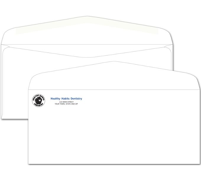 10 Standard Professional White Envelope