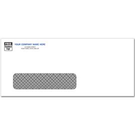 743-#10 Single Window Envelope, Security Tint, Gummed743