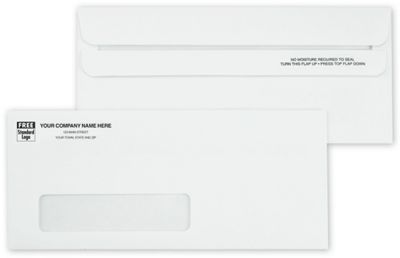 No. 10 Self-Seal Single Window Envelope - Custom Printed