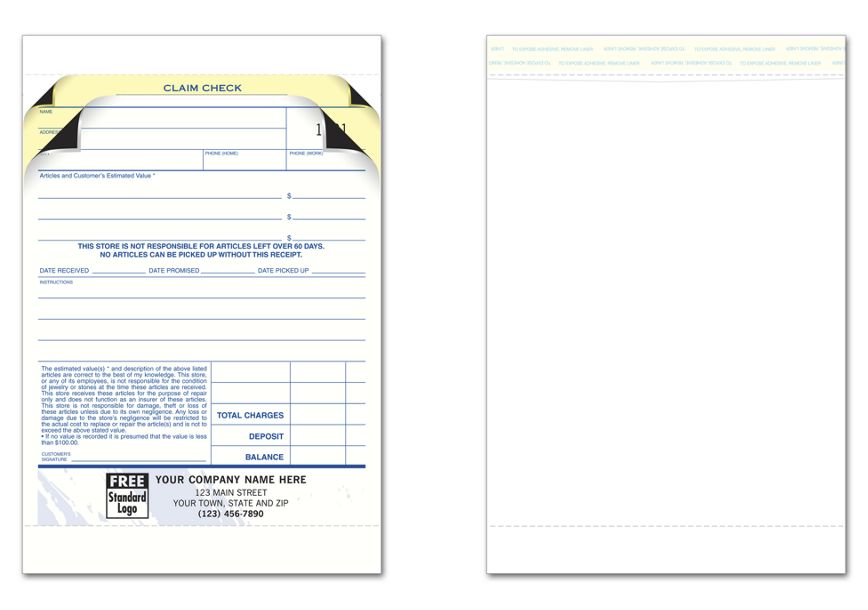 Product image for Jewelry Repair Orders with Envelope - Large - Item# 764T