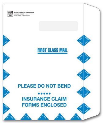 Insurance Claim Form Envelope, First Class, Peel & Seal