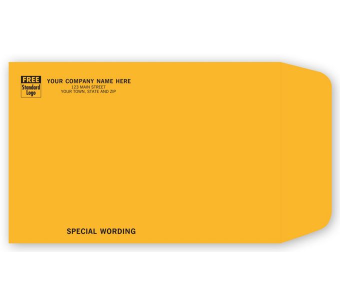 Business Envelopes Custom Printed 9 x 6 Kraft Mailing Envelope 794