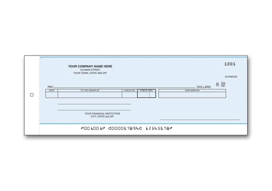 Product image for Cash Disbursement Center Check Carbon - Item# 800CC