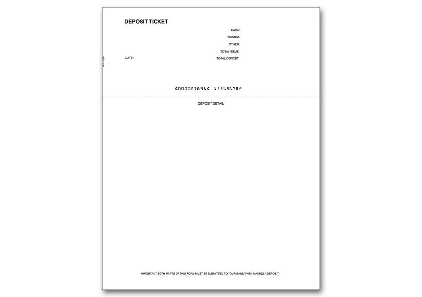 Product image for Deposit Slips - Sage - Laser Deposit Tickets - Item# 81019