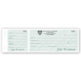 Business Gift Certificates | Custom Gift Certificate Printing