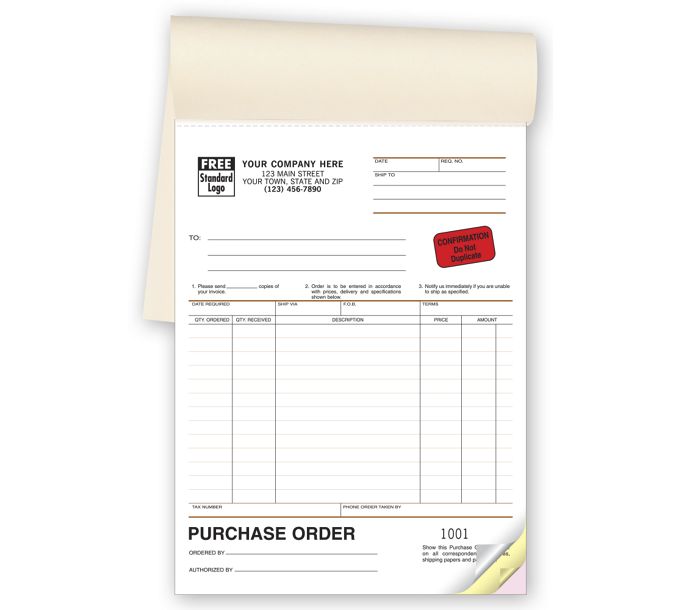 Purchase Orders, Classic Design, Booked 