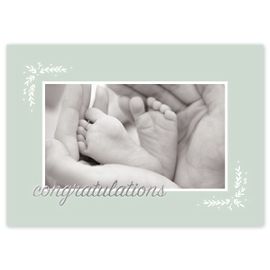 8ED304-Tiny Toes Congratulations Cards8ED304