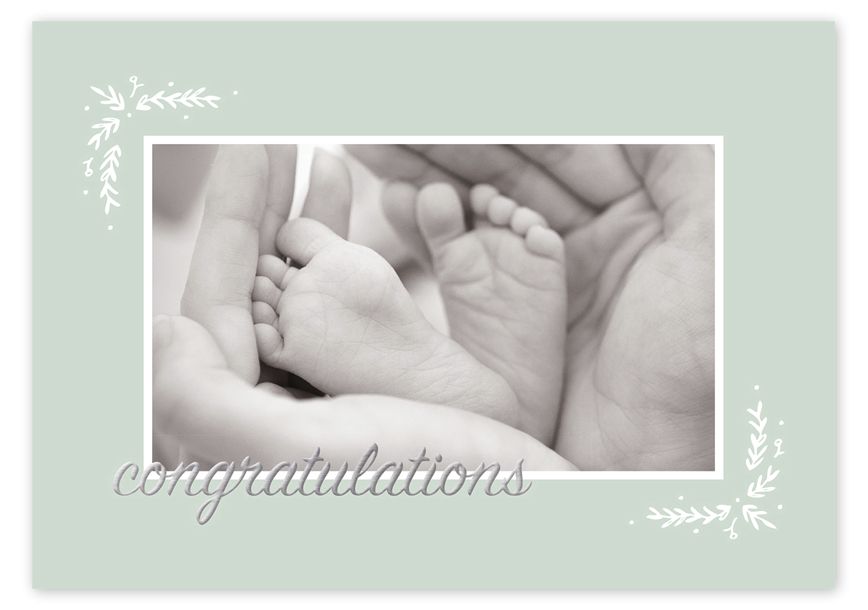 Product image for Tiny Toes Congratulations Cards - Item# 8ED304