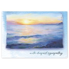 8ED306-Elegant Sunset Sympathy Cards8ED306