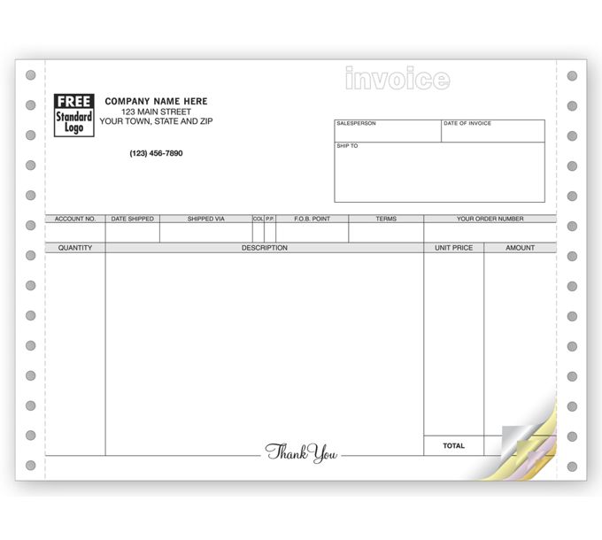 Business Invoices - Classic Continuous Invoices - 9040 by Deluxe ...