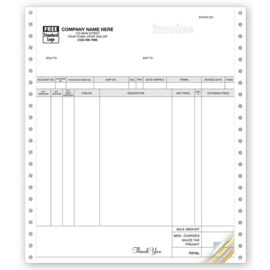 9041-Invoices, Continuous, Parchment9041