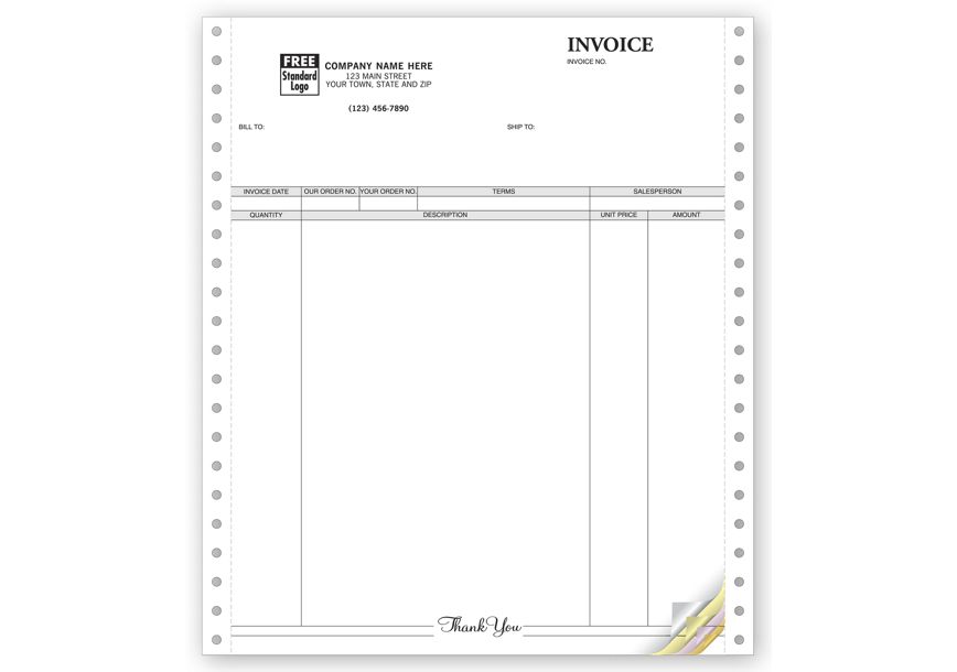Product image for Invoices, Continuous, Classic - Item# 9059
