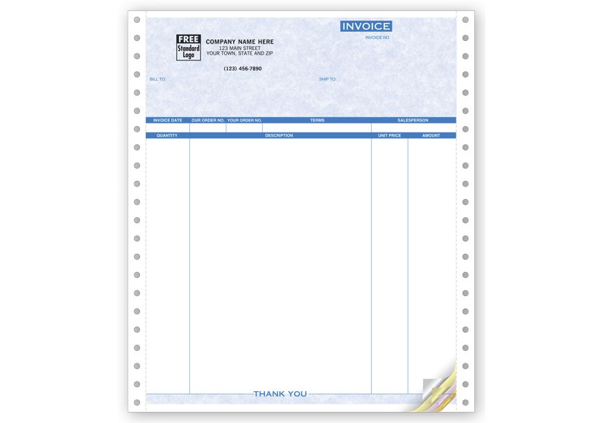 Product image for Invoices, Continuous, Classic - Item# 9059G