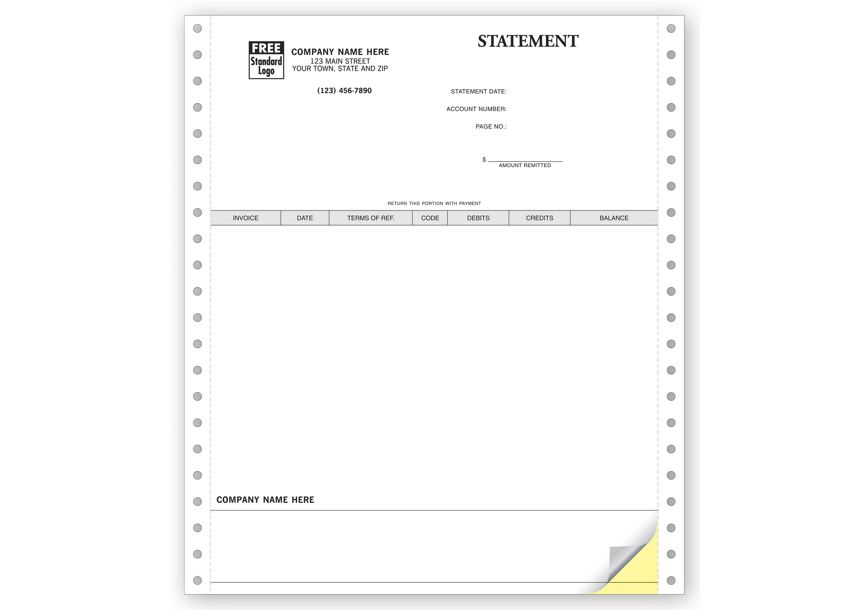 Product image for Statements, Continuous, Classic - Item# 9064