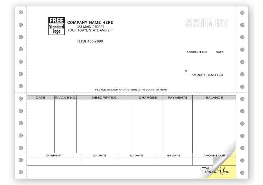 Product image for Statements, Continuous, Classic - Item# 9066