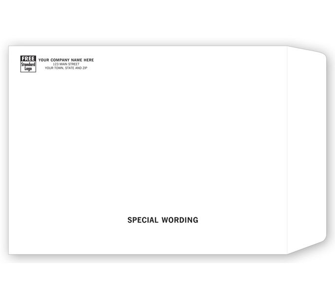 Business Envelopes Custom Printed 9 x 12 White Mailing Envelope