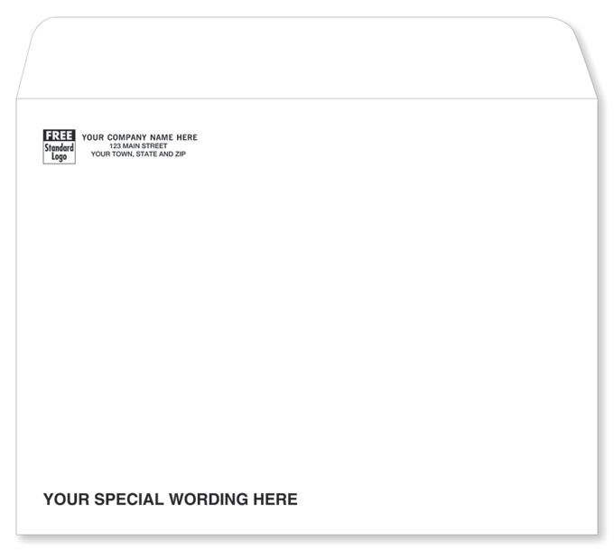 Business Envelopes - Custom Printed White Mailing Envelope - 912SW by ...