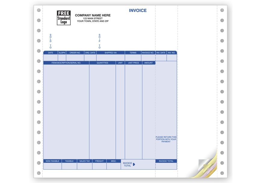 Product image for Invoices, Continuous, Classic - Item# 91496