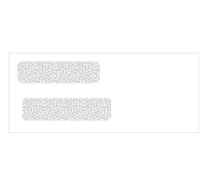 Double Window Business Envelope Custom Printed by Deluxe