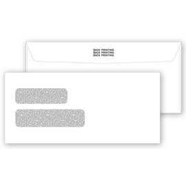 91501-2-Window Confidential Envelope 9 x 4-1/8, Back Printing91501