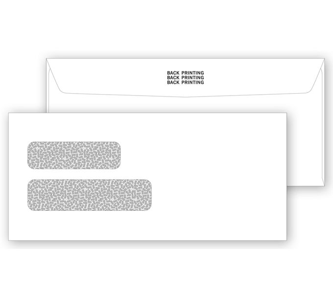 Business Envelopes - Double Window Confidential Envelope - 91501 by ...