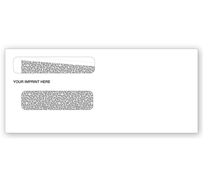 Business Envelopes Double Window Envelope 8 5/8 x 3 5/8 91552 by