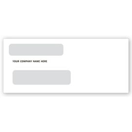 Business Envelopes - Custom Printed Double Window Envelope 6 3/16 x 3 3/4 -  91567 by Deluxe