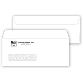 91578-Single Window Check Envelope, Indented Address Gummed Seal91578